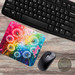 Mindfulness Quote Mouse Pad, Vibrant Floral "Just Breathe" Art, Custom Name Option, High-Quality Desk Accessory,  Michigan design and mailed